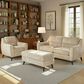 LumiSource Carly Bench Ottoman in Beige, , large