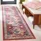 Safavieh Riviera 2"2" x 9" Red and Blue Runner, , large