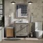 Lexora Home Jacques 30" Single Bathroom Vanity in Distressed Grey with 2 cm White Carrara Marble Top and Rectangular Sink, , large