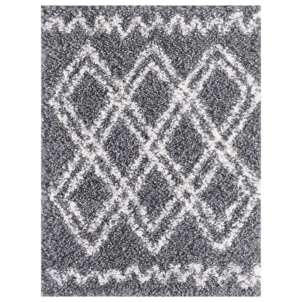 Central Oriental Prince Light Zakie 8655.261 6'7" x 9'2" Cream and Anthracite Area Rug, , large