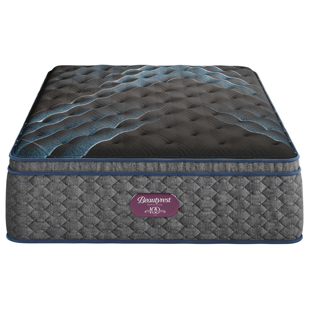 Simmons World Class Level Four Plush Pillow Top King Mattress with Low Profile Box Spring, , large