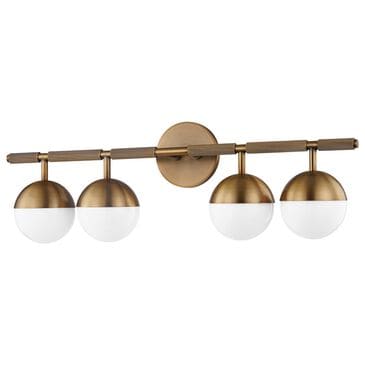 Troy Lighting Enson 4-Light Bath Vanity in Patina Brass, , large