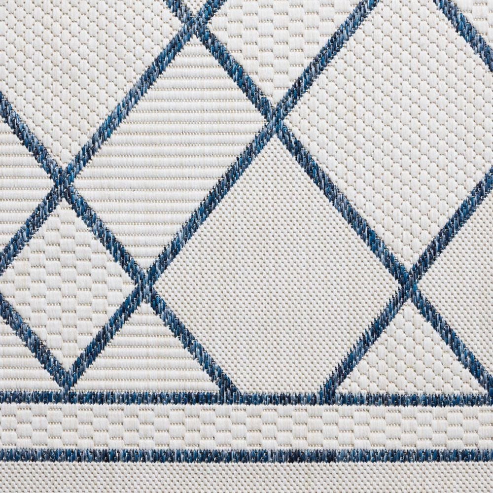 Loloi Easton Ivory and Denim 5&#39;3&quot; x 7&#39;6&quot; Indoor/Outdoor Area Rug, , large