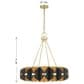 Savoy House Pelham 16-Light Chandelier in Black Cashmere and True Gold, , large