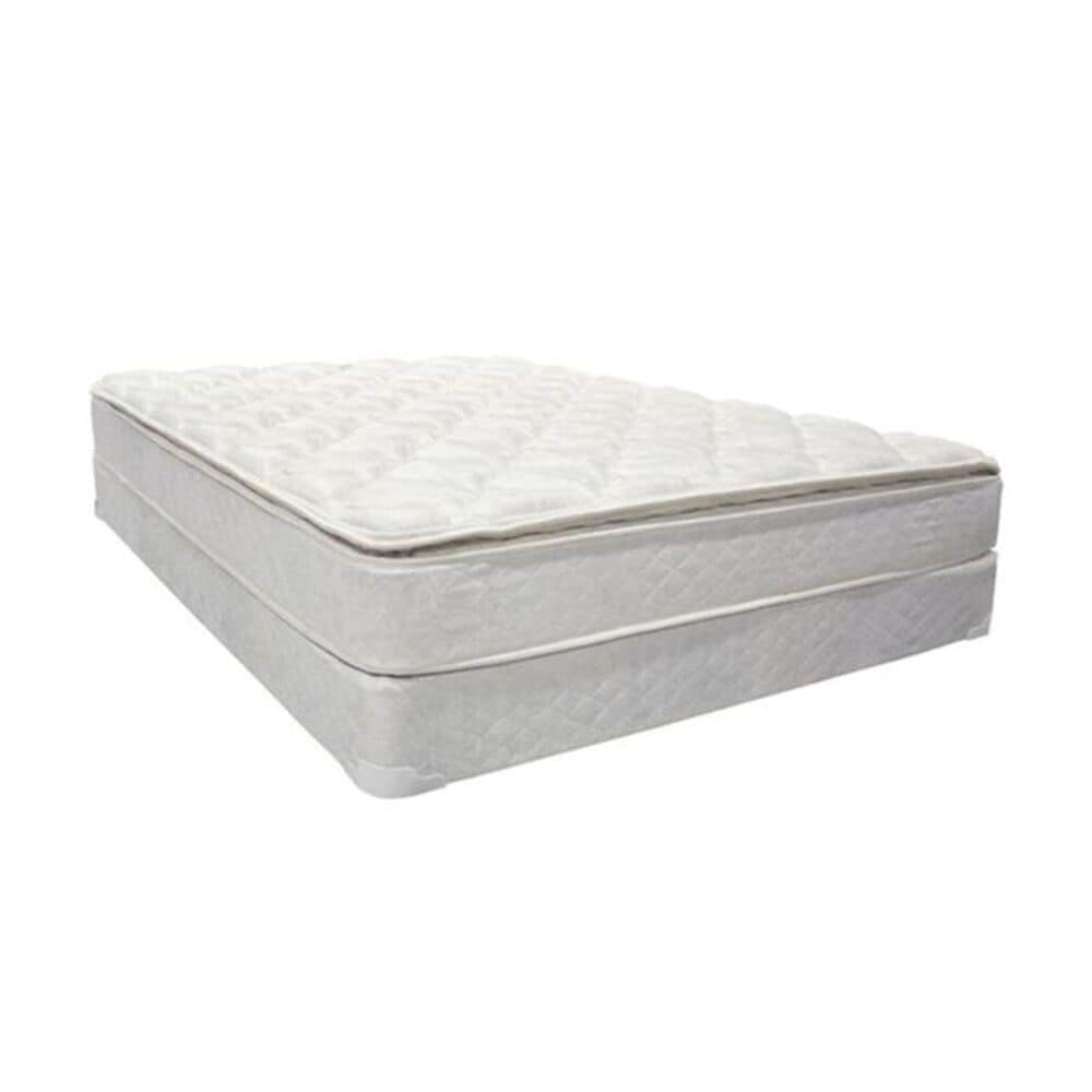 Omaha Bedding Celebrity Pillow Top Plush Queen Mattress with High Profile Box Spring, , large
