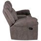 Linon Home Decor Galloway Manual Loveseat in Stone Gray, , large