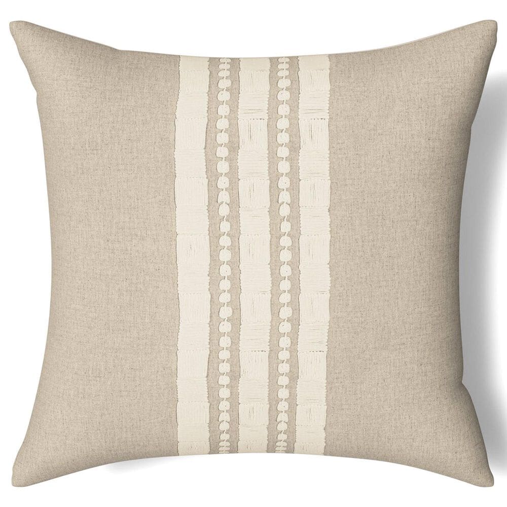 Ann Gish Echelon 24" x 24" Square Throw Pillow in Natural, , large