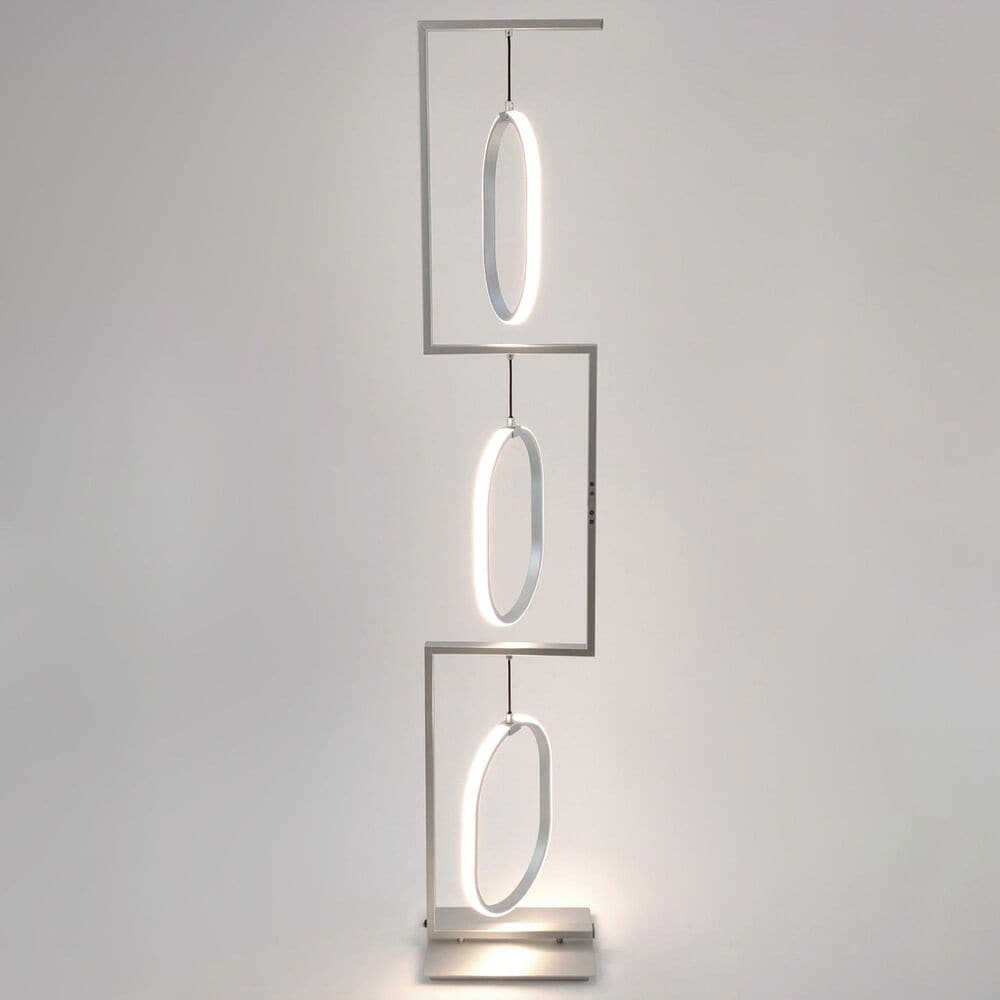 Lite Source Lacole 3-Ring Floor Lamp in Nickel, , large