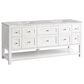James Martin Vanities Breckenridge 72" Double Bathroom Vanity in Bright White with 3 cm Eternal Jasmine Pearl Silestone Top, Rectangular Sinks and FreePower Wireless Charger, , large