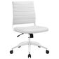 Modway Jive Armless Mid Back Office Chair in White, , large