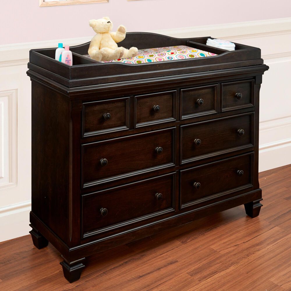 Baby Cache Glendale 6-Drawer Dresser in Charcoal Brown, , large