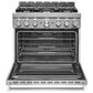 KitchenAid 36" Professional Dual Fuel Range in Stainless Steel, , large