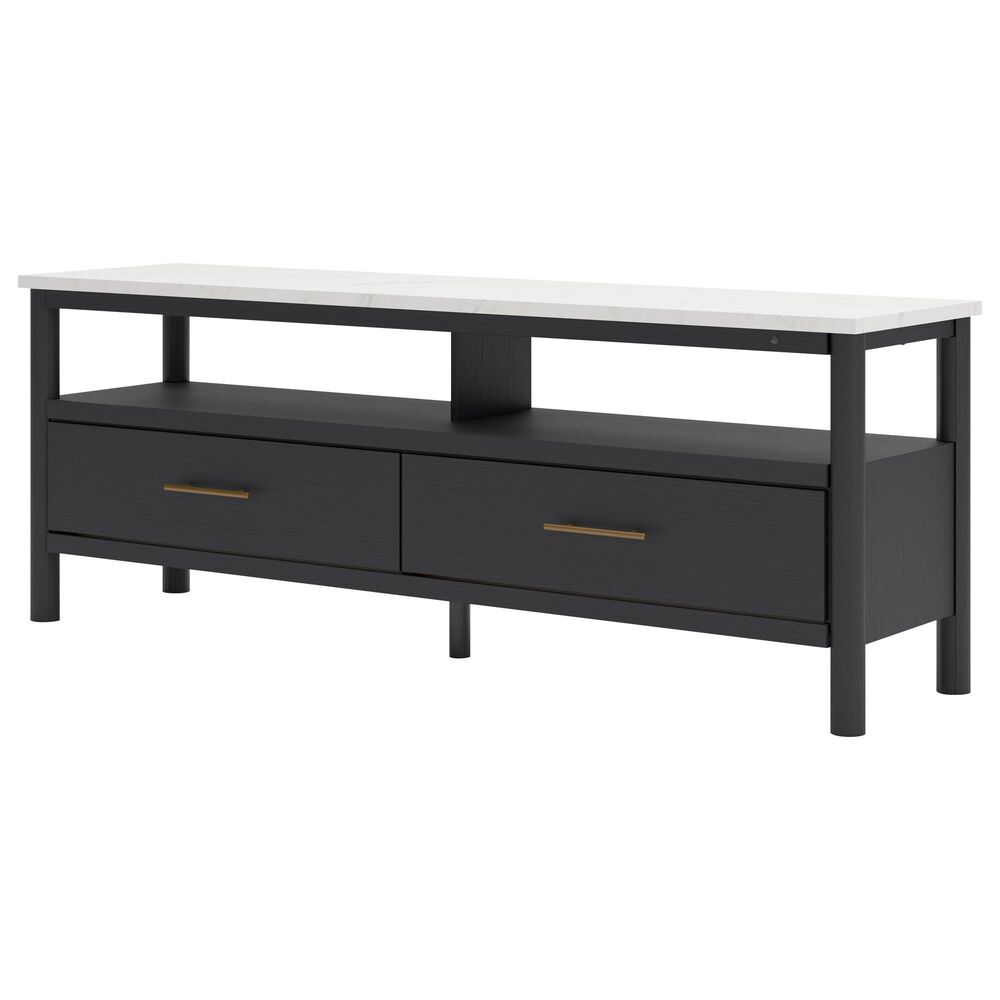 Ashley Cadmori 71" Extra Large TV Stand in Black and White, , large