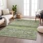 Dalyn Rug Company Karaj KJ4 10" x 14" Aloe Indoor/Outdoor Area Rug, , large