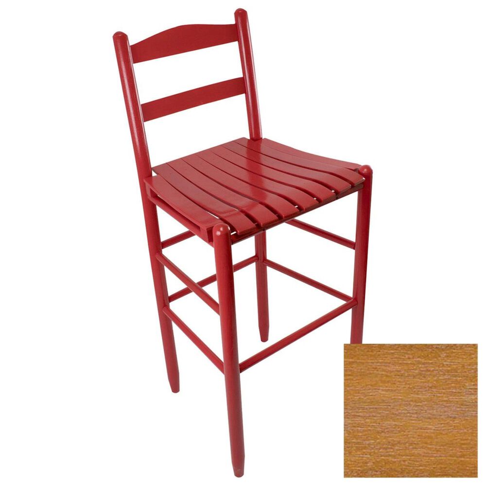 Lakeside Penrose Ladderback Barstool in Medium Oak, , large