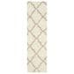 Safavieh Dallas Shag SGD257B-26 2"3" x 6" Ivory/Beige Runner, , large