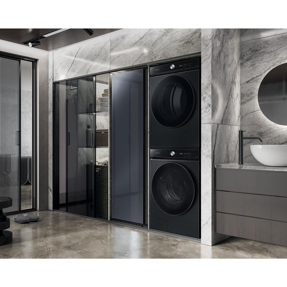 Samsung Bespoke 7.6 Cu. Ft. Front Load Electric Dryer with AI Optimal Dry and Super Speed Dry in Brushed Black, , large
