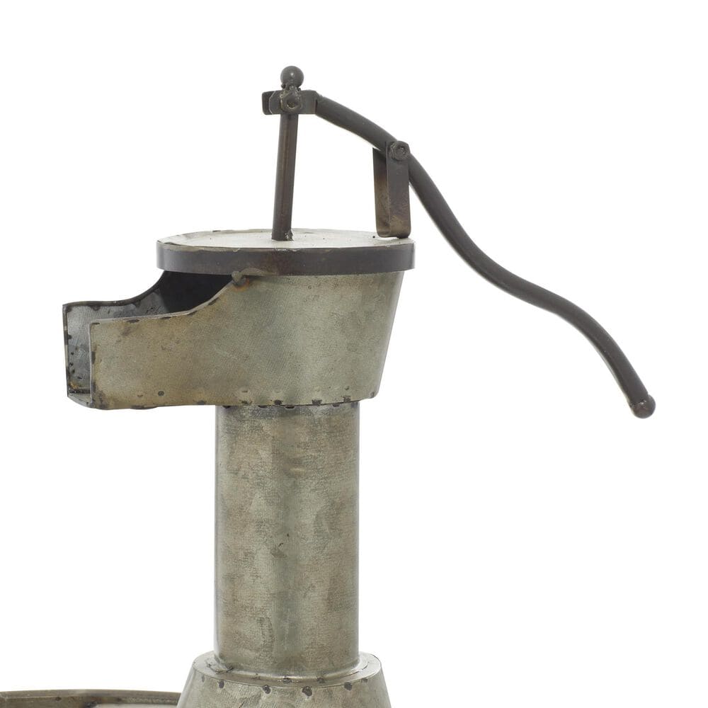 Maple and Jade Indoor/Outdoor Fountain with Pump Faucet in Galvanized Gray, Rusted Brown and Black, , large