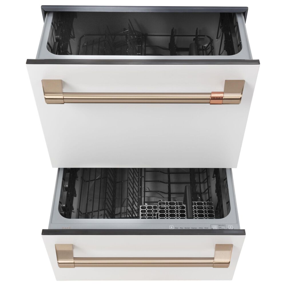 Cafe 24&quot; Double Drawer Dishwasher in Matte White, , large