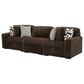 Ashley Midnight-Madness 3-Piece Symmetrical Sectional Sofa in Chocolate, , large