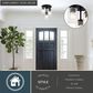 Vaxcel Park Ridge 3-Light Flush Mount in Matte Black, , large