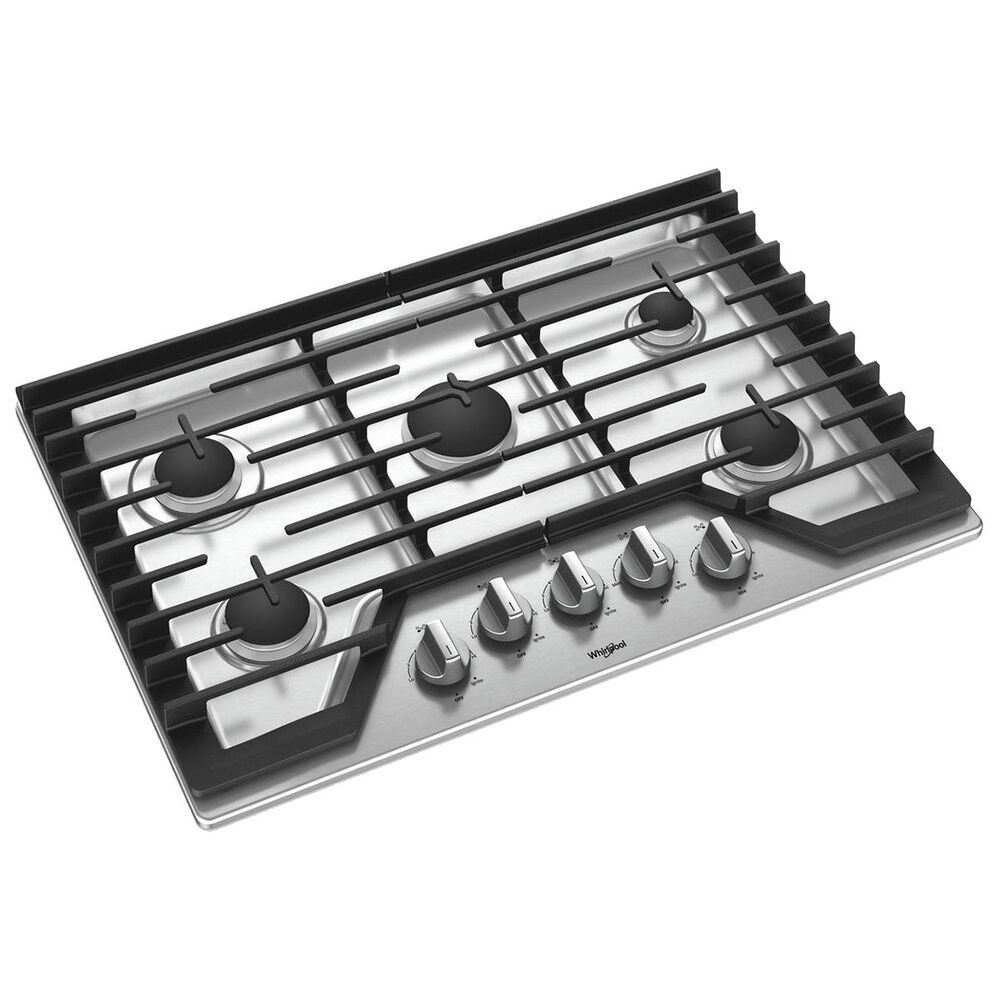 Whirlpool 30&quot; Gas Cooktop in Stainless Steel, , large
