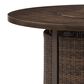 Ashley Paradise Trail Round Fire Pit Table in Medium Brown, , large