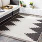 Surya Eagean EAG-2356 Black, Off-White and Charcoal 8"10" x 12" Indoor/Outdoor Area Rug, , large