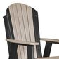 Amish Orchard Balcony Adirondack Chair in Weatherwood and Black, , large