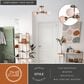 Vaxcel Orbit 4-Light Semi Flush Mount in Muted Brass, , large
