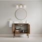 37B Heston 36" Single Bathroom Vanity in Kona with White Composite Stone Top and Backsplash, , large