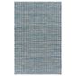 L&R Resources Bleached Naturals 5" x 7"9" Bleach, Blue and Ivory Area Rug, , large