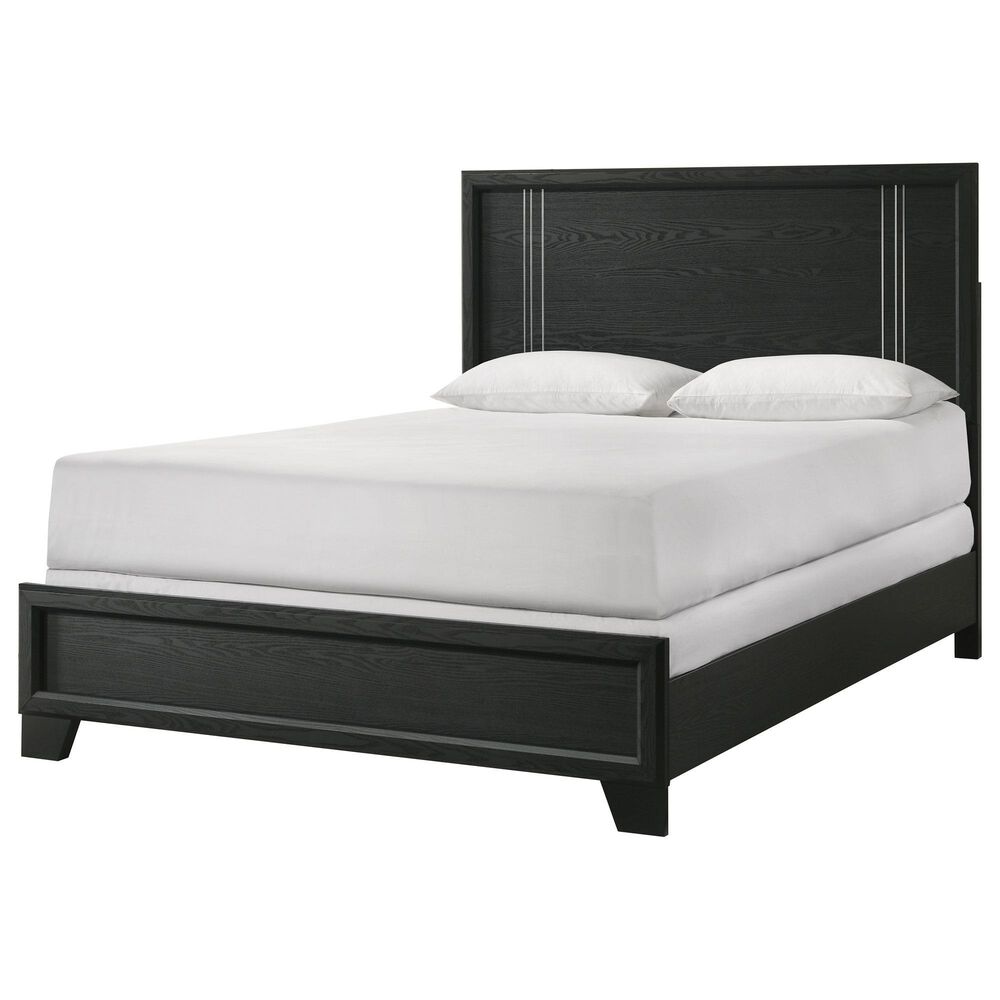 Crown Mark Charlie Full Panel Bed in Charcoal, , large