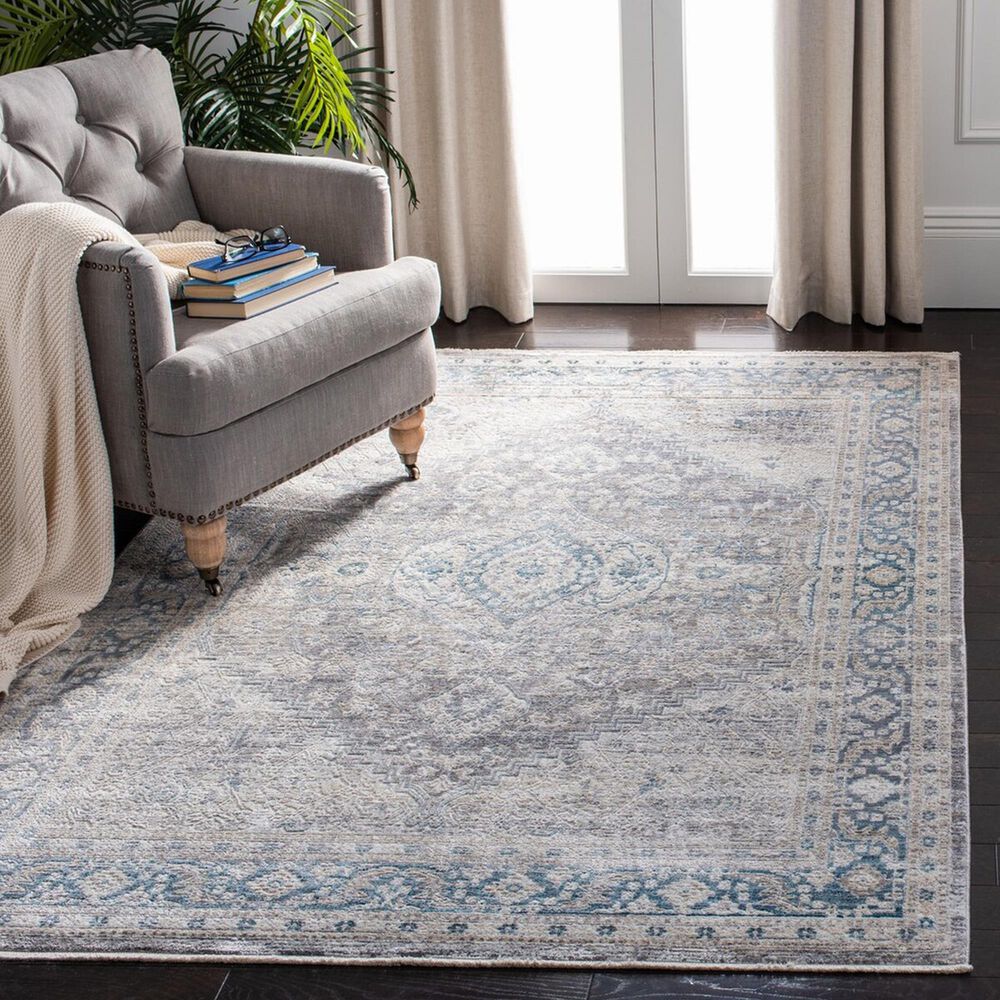 Safavieh Dream DRM411H 8&#39; x 10&#39; Grey and Blue Area Rug, , large