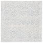 Safavieh Micro-Loop MLP538M 3" Square Blue and Ivory Area Rug, , large