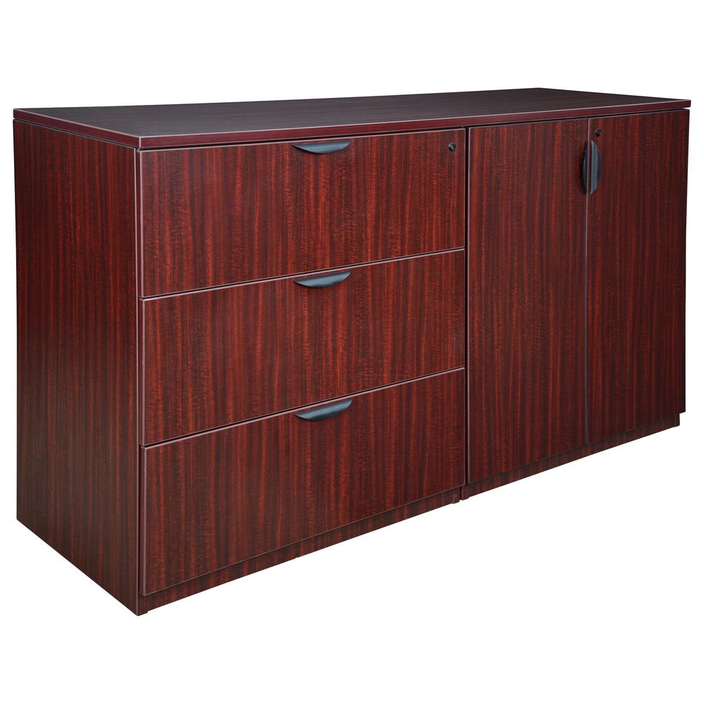 Regency Global Sourcing Legacy Stand Up Side to Side Storage Cabinet & File in Mahogany, , large