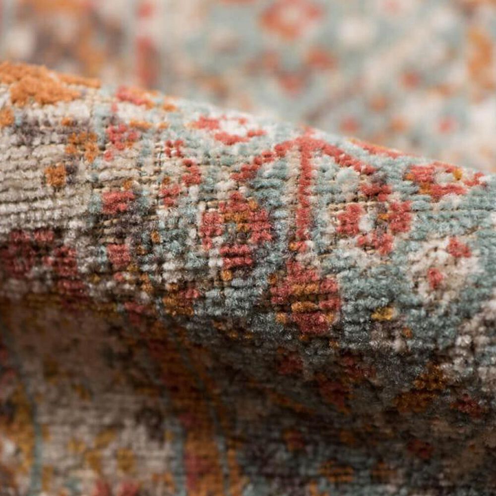 Amer Rugs Eternal 2&#39;2&quot; x 3&#39; Sea Blue and Rust Area Rug, , large
