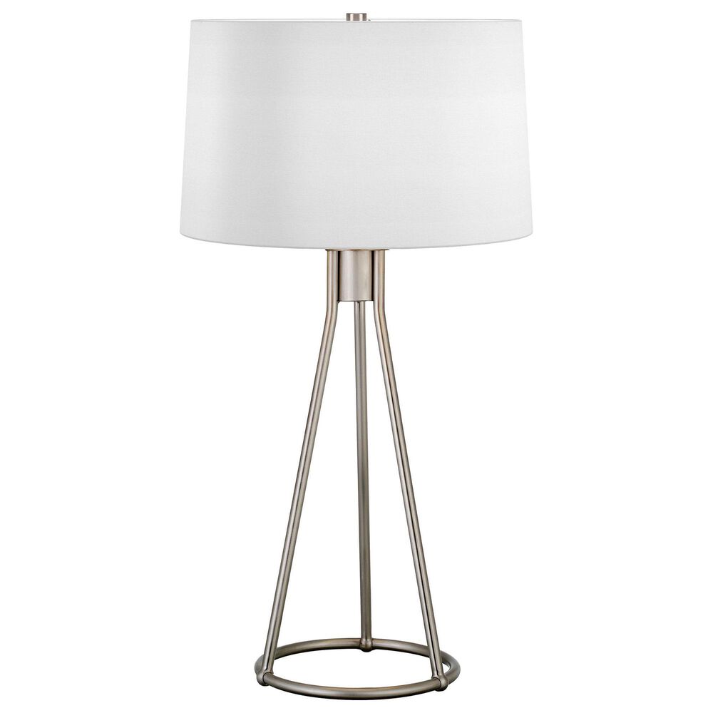 Hudson and Canal Nova Table Lamp in Brushed Nickel, , large