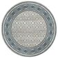 Radici USA Davide Southwestern 7"10" Round Blue Area Rug, , large