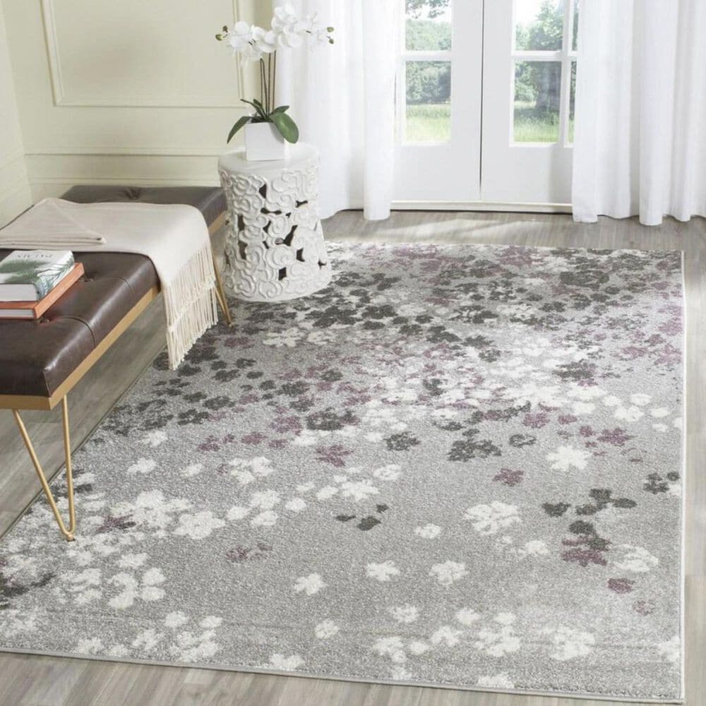 Safavieh Adirondack ADR115M 3&#39; x 5&#39; Light Grey and Purple Area Rug, , large