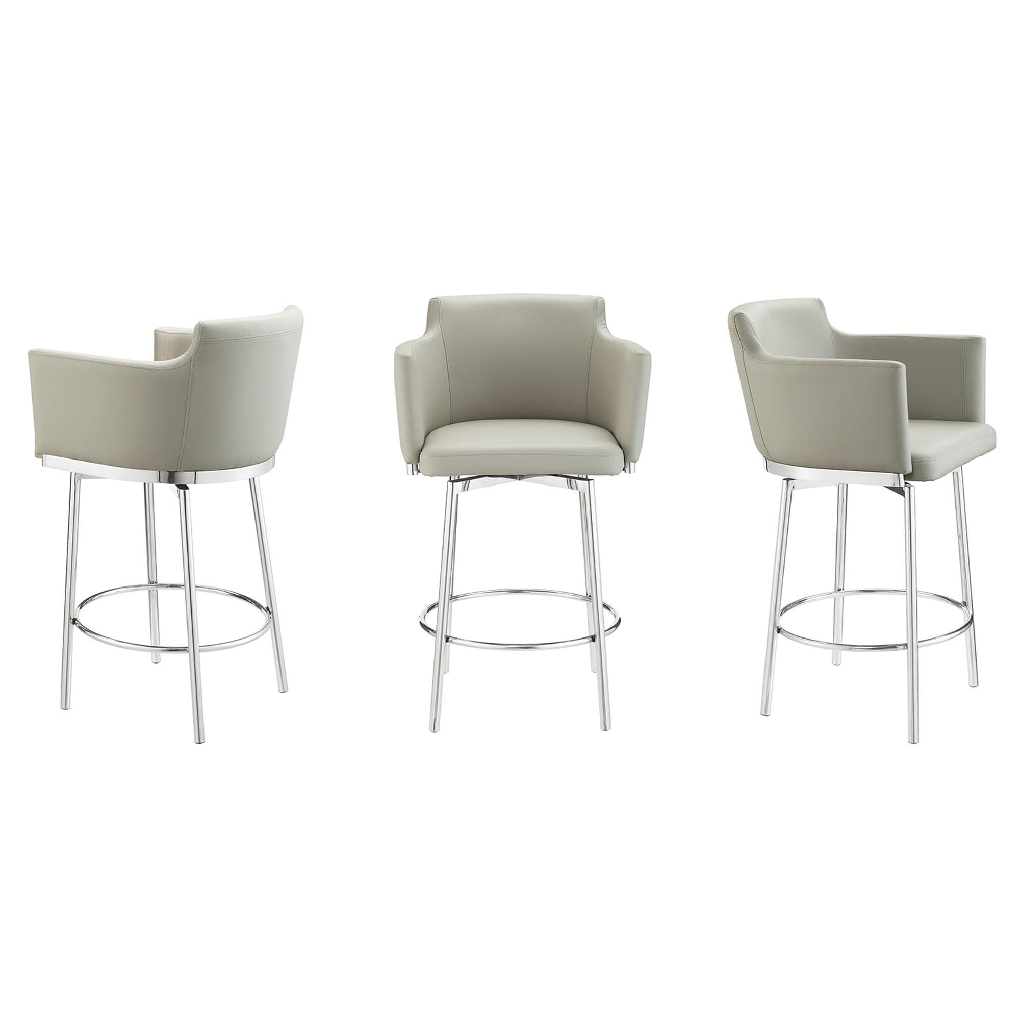 Casabianca Home Suzzie Counter Barstool in Taupe NFM