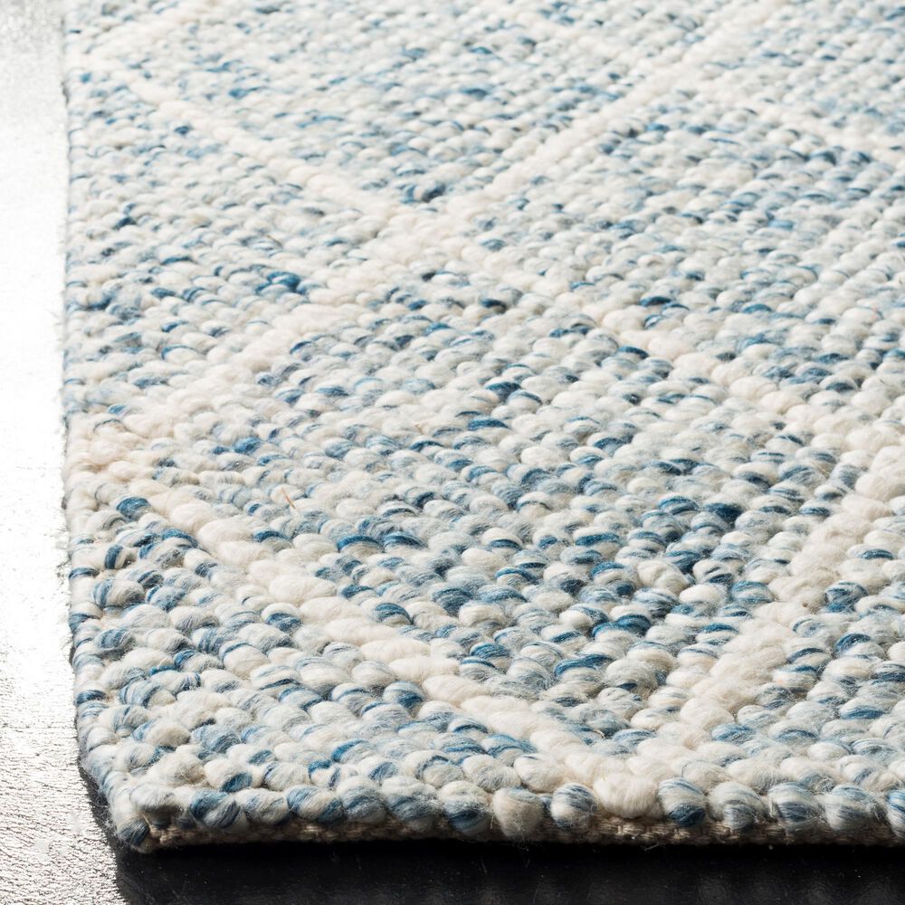 Safavieh Natura NAT712B 6&#39; Square Ivory and Blue Area Rug, , large