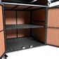 Hearth and Haven Patio Serving Cart in Dark Brown, , large