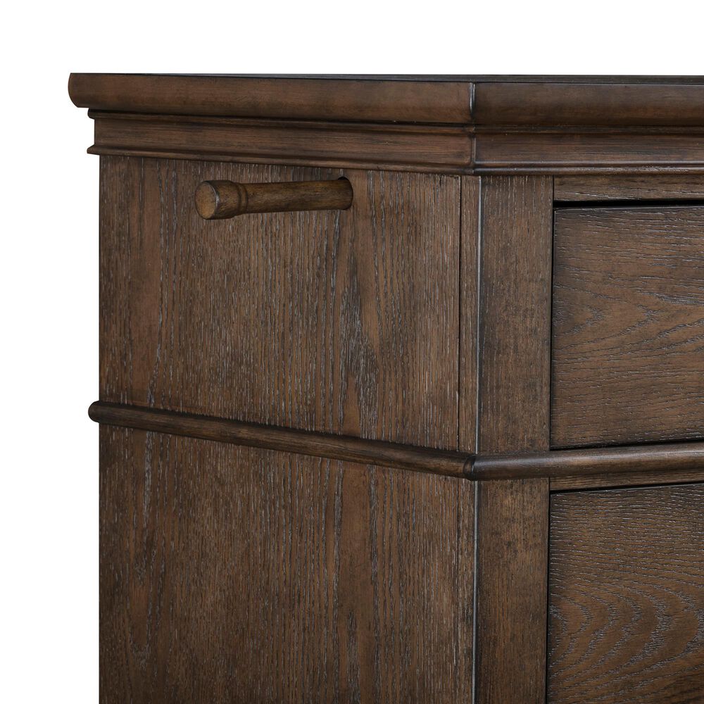 Riva Ridge Oxford 5-Drawer Chest in Cocoa, , large