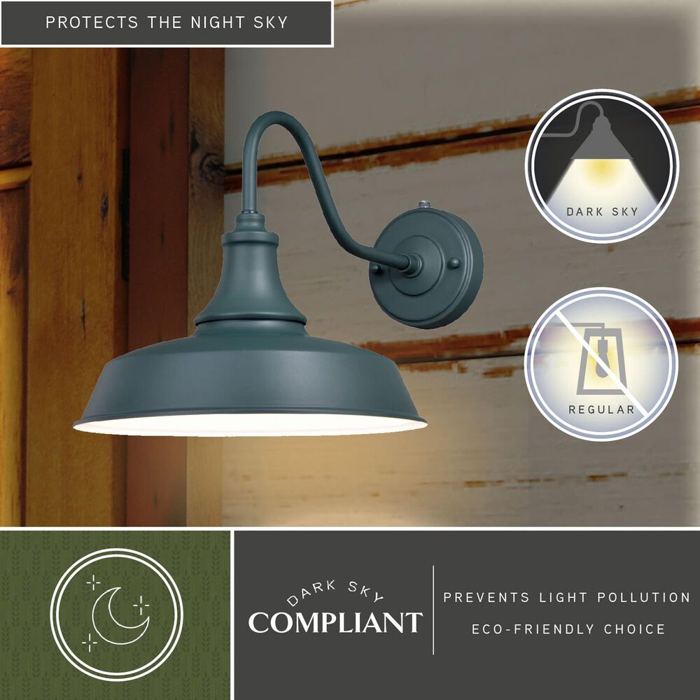 Vaxcel Dorado 12" 1-Light Outdoor Wall Sconce in Hunter Green, , large
