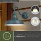 Vaxcel Dorado 12" 1-Light Outdoor Wall Sconce in Hunter Green, , large