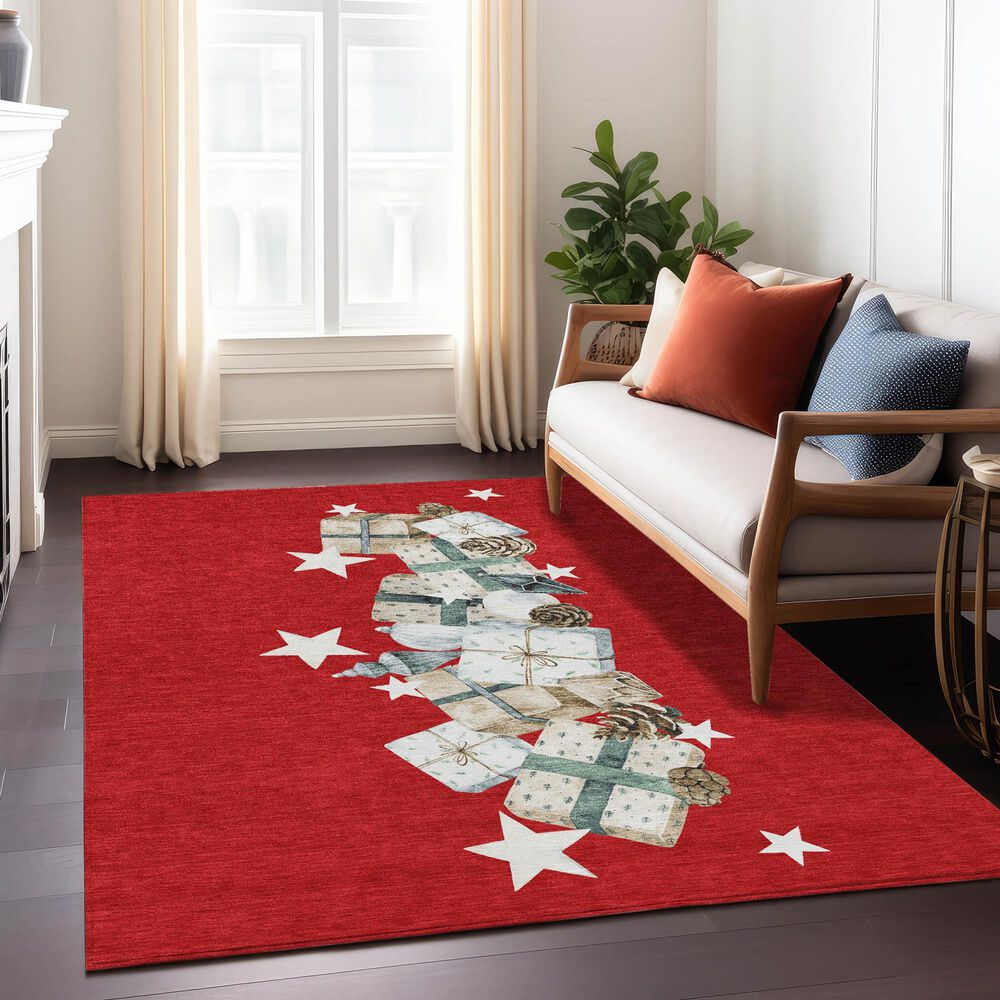 Dalyn Rug Company Wonderland WN33 Red 3&#39; x 5&#39; Area Rug, , large