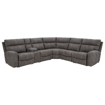 Ashley Next-Gen DuraPella 6-Piece Power Reclining Sectional in Slate, , large