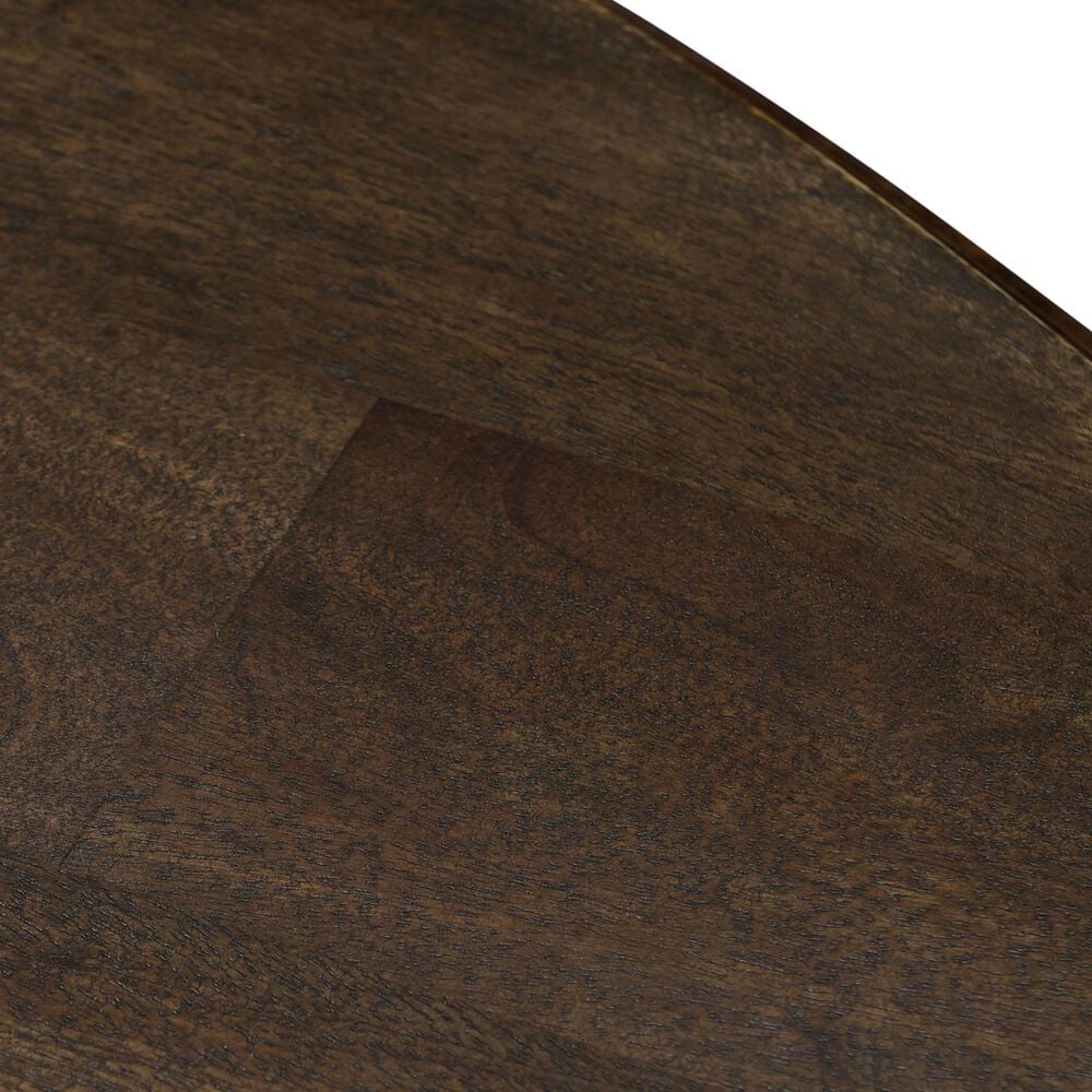 Home Trends &amp; Design Nimes 60&quot; Round Dining Table in Vintage Brown - Table Only, , large