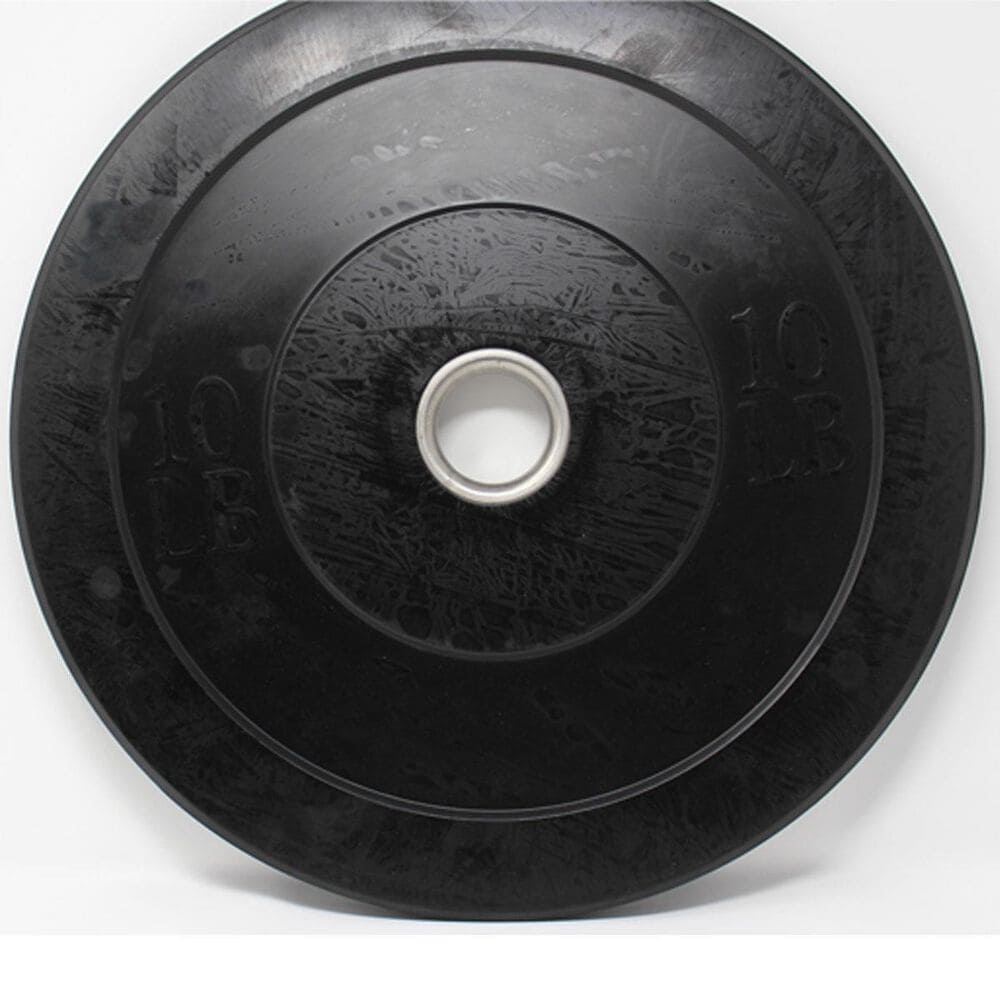 Apollo Athletics, Inc. 10 lb. Rubber Bumper Plate in Black, , large